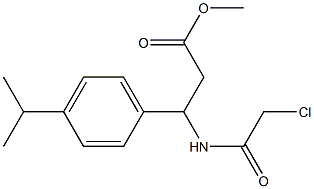  methyl 3-[(2-chloroacetyl)amino]-3-(4-isopropylphenyl)propanoate