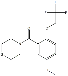  [5-methoxy-2-(2,2,2-trifluoroethoxy)phenyl](1,4-thiazinan-4-yl)methanone