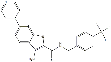  3-amino-6-(4-pyridinyl)-N-[4-(trifluoromethyl)benzyl]thieno[2,3-b]pyridine-2-carboxamide