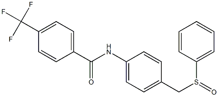 N-{4-[(phenylsulfinyl)methyl]phenyl}-4-(trifluoromethyl)benzenecarboxamide,,结构式