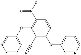 3-nitro-2,6-di(3-pyridyloxy)benzonitrile Struktur