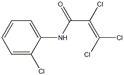 2,3,3-trichloro-N-(2-chlorophenyl)acrylamide,,结构式