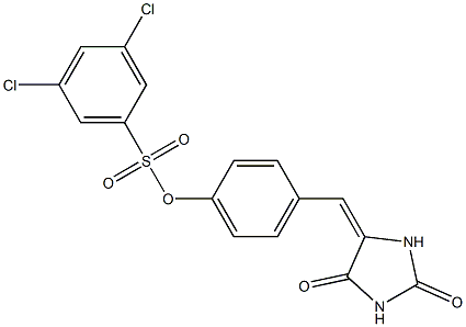 4-[(2,5-dioxotetrahydro-1H-imidazol-4-yliden)methyl]phenyl 3,5-dichlorobenzene-1-sulfonate