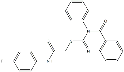 N1-(4-fluorophenyl)-2-[(4-oxo-3-phenyl-3,4-dihydroquinazolin-2-yl)thio]acetamide Structure