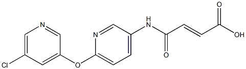 4-({6-[(5-chloro-3-pyridyl)oxy]-3-pyridyl}amino)-4-oxobut-2-enoic acid