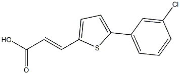 3-[5-(3-chlorophenyl)thien-2-yl]acrylic acid