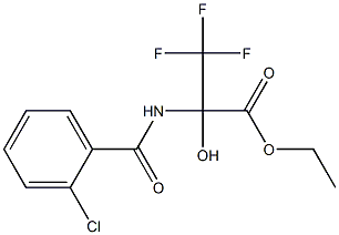 ethyl 2-[(2-chlorobenzoyl)amino]-3,3,3-trifluoro-2-hydroxypropanoate Structure