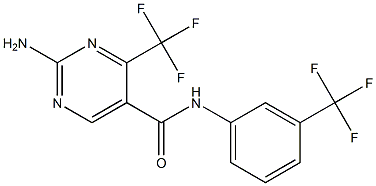 N5-[3-(trifluoromethyl)phenyl]-2-amino-4-(trifluoromethyl)pyrimidine-5-carboxamide