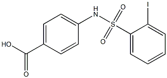 4-{[(2-iodophenyl)sulfonyl]amino}benzoic acid,,结构式