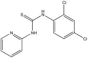 N-(2,4-dichlorophenyl)-N'-(2-pyridyl)thiourea Struktur
