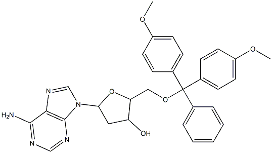 5-(6-amino-9H-purin-9-yl)-2-{[bis(4-methoxyphenyl)(phenyl)methoxy]methyl}tetrahydrofuran-3-ol