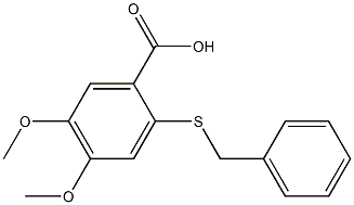 2-(benzylthio)-4,5-dimethoxybenzoic acid
