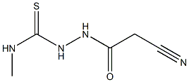 N1-methyl-2-(2-cyanoacetyl)hydrazine-1-carbothioamide Structure