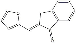 2-(2-furylmethylidene)indan-1-one 结构式