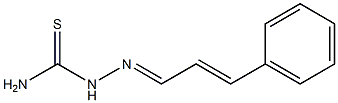 2-(3-phenylprop-2-enylidene)hydrazine-1-carbothioamide 结构式