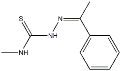 N1-methyl-2-(1-phenylethylidene)hydrazine-1-carbothioamide,,结构式