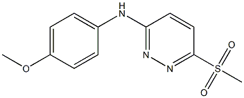 N-(4-methoxyphenyl)-6-(methylsulfonyl)-3-pyridazinamine Structure