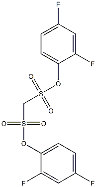 di(2,4-difluorophenyl) methanedisulfonate 结构式