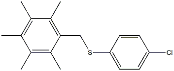 1-{[(4-chlorophenyl)thio]methyl}-2,3,4,5,6-pentamethylbenzene