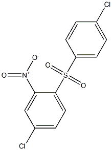 4-chloro-1-[(4-chlorophenyl)sulfonyl]-2-nitrobenzene,,结构式