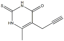 6-methyl-5-(2-propynyl)-2-thioxo-2,3-dihydro-4(1H)-pyrimidinone 结构式