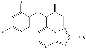 2-(2-amino[1,2,4]triazolo[1,5-a]pyrimidin-7-yl)-1-(2,4-dichlorophenyl)-3-pentanone 结构式