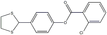  4-(1,3-dithiolan-2-yl)phenyl 2-chlorobenzenecarboxylate