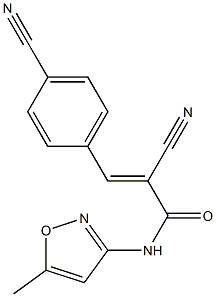 N1-(5-methylisoxazol-3-yl)-2-cyano-3-(4-cyanophenyl)acrylamide