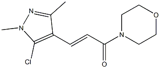 (E)-3-(5-chloro-1,3-dimethyl-1H-pyrazol-4-yl)-1-morpholino-2-propen-1-one