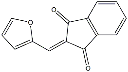 2-(2-furylmethylidene)indane-1,3-dione 化学構造式