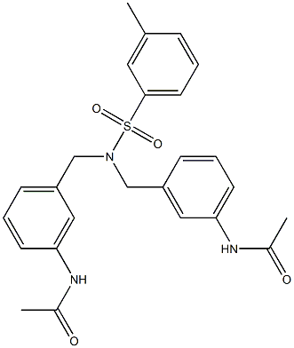 N-[3-({[3-(acetylamino)benzyl][(3-methylphenyl)sulfonyl]amino}methyl)phenyl]acetamide