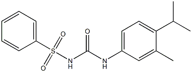 {[(4-isopropyl-3-methylanilino)carbonyl]amino}(dioxo)phenyl-lambda~6~-sulfane