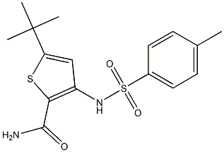  5-(tert-butyl)-3-{[(4-methylphenyl)sulfonyl]amino}thiophene-2-carboxamide