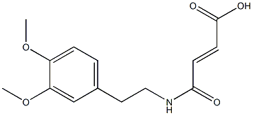 (E)-4-[(3,4-dimethoxyphenethyl)amino]-4-oxo-2-butenoic acid Structure
