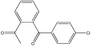 1-[2-(4-chlorobenzoyl)phenyl]ethan-1-one 化学構造式