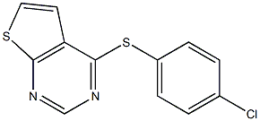 4-[(4-chlorophenyl)thio]thieno[2,3-d]pyrimidine,,结构式