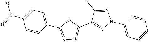 2-(5-methyl-2-phenyl-2H-1,2,3-triazol-4-yl)-5-(4-nitrophenyl)-1,3,4-oxadiazole Structure