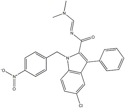 5-chloro-N-[(E)-(dimethylamino)methylidene]-1-(4-nitrobenzyl)-3-phenyl-1H-indole-2-carboxamide