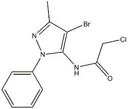 N-(4-bromo-3-methyl-1-phenyl-1H-pyrazol-5-yl)-2-chloroacetamide