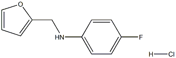 N-(4-fluorophenyl)-N-(2-furylmethyl)amine hydrochloride Structure