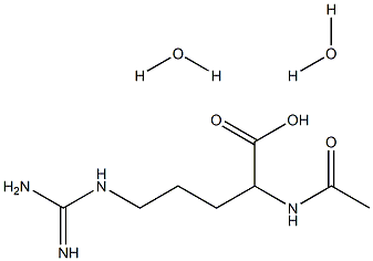 2-(acetylamino)-5-{[amino(imino)methyl]amino}pentanoic acid dihydrate,,结构式