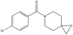 (4-chlorophenyl)(1-oxa-6-azaspiro[2.5]oct-6-yl)methanone Struktur