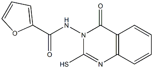 N2-(2-mercapto-4-oxo-3,4-dihydroquinazolin-3-yl)-2-furamide,,结构式