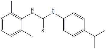 N-(2,6-dimethylphenyl)-N'-(4-isopropylphenyl)thiourea Structure