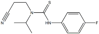 N-(2-cyanoethyl)-N'-(4-fluorophenyl)-N-isopropylthiourea 化学構造式