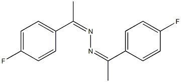 1,2-di[1-(4-fluorophenyl)ethylidene]hydrazine 化学構造式