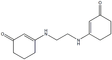 3-({2-[(3-oxo-1-cyclohexenyl)amino]ethyl}amino)-2-cyclohexen-1-one Struktur