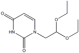 1-(2,2-diethoxyethyl)-1,2,3,4-tetrahydropyrimidine-2,4-dione 结构式