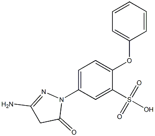 5-(3-amino-5-oxo-4,5-dihydro-1H-pyrazol-1-yl)-2-phenoxybenzene-1-sulfonic acid