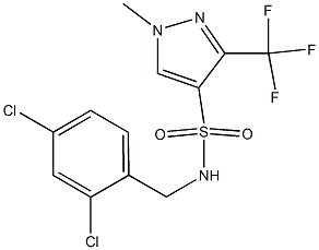  N4-(2,4-dichlorobenzyl)-1-methyl-3-(trifluoromethyl)-1H-pyrazole-4-sulfonamide